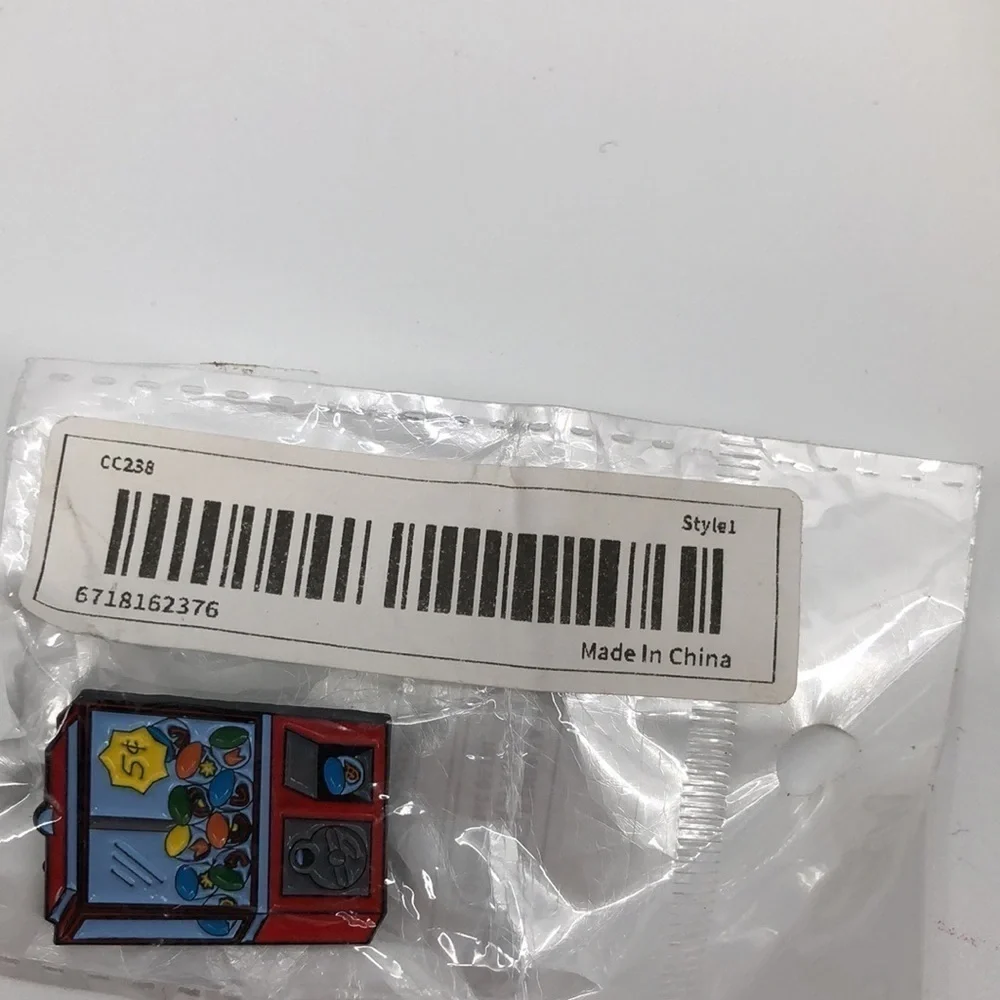 3/$25 Acrylic Gum Ball Machine Prize Machine Retro Pin Unisex